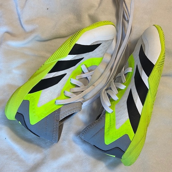 Adidas Neon Yellow and Black athletic shoes - Picture 2 of 9